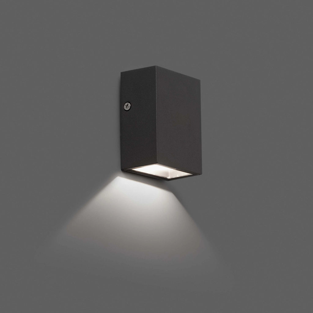 CANON, Lampada a Muro da Esterni, Faro Barcelona Colore: Grigio Scuro