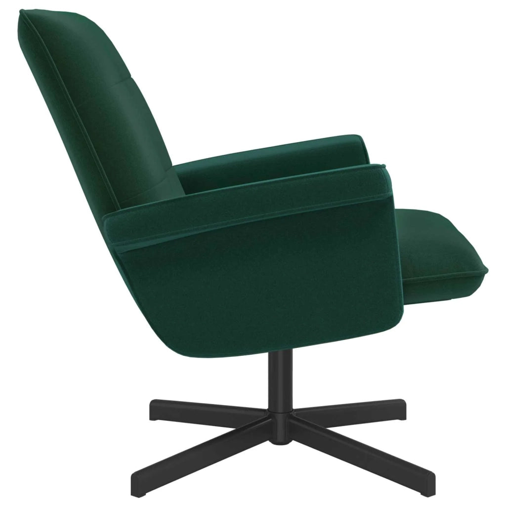 Sedia girevole Verde Scuro Velluto 42045587