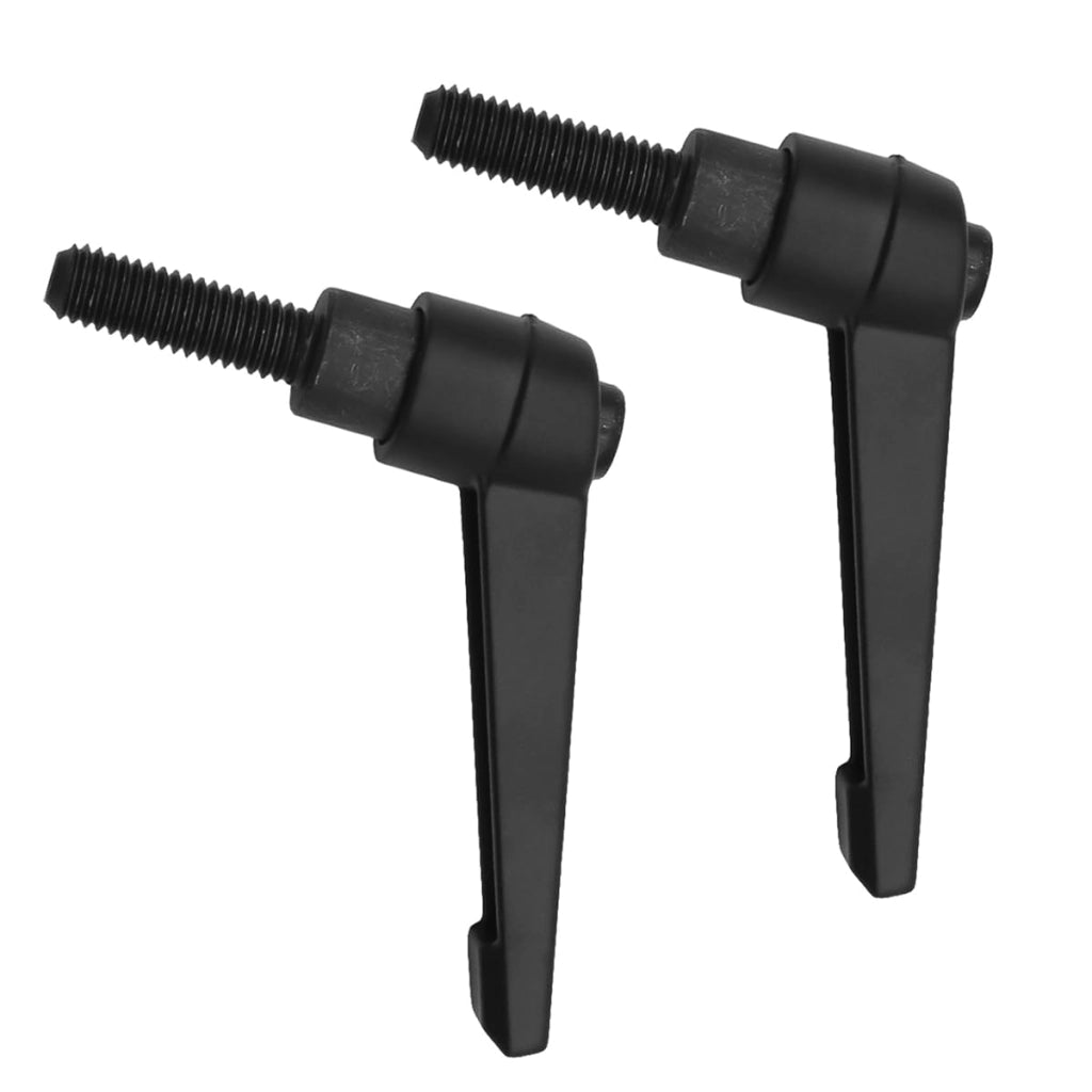 Leva di serraggio M12×40 mm, 2 pezzi, regolabile, colore nero