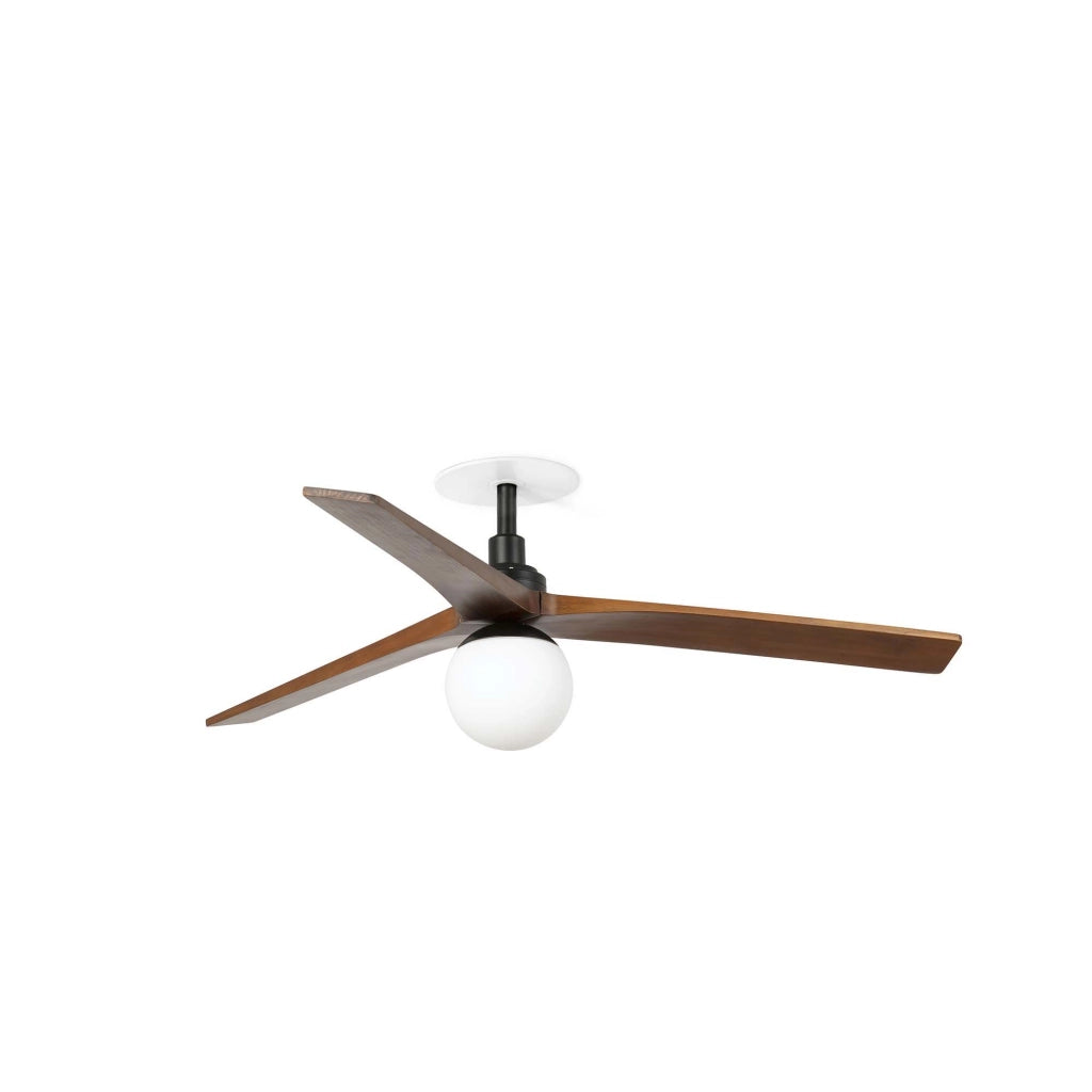 KLIM RECESSED M Ventilatore da soffitto nero/noce E27 TUYA