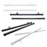 Set di 4 ganci per poster, dimensioni 33 cm, in plastica, colore nero e bianco, leggeri