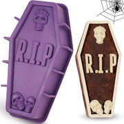Stampo in silicone a forma di squalo, colore viola, per Halloween, dimensioni 30,5 cm