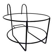 Fioriera balcone rotonda nera 25cm