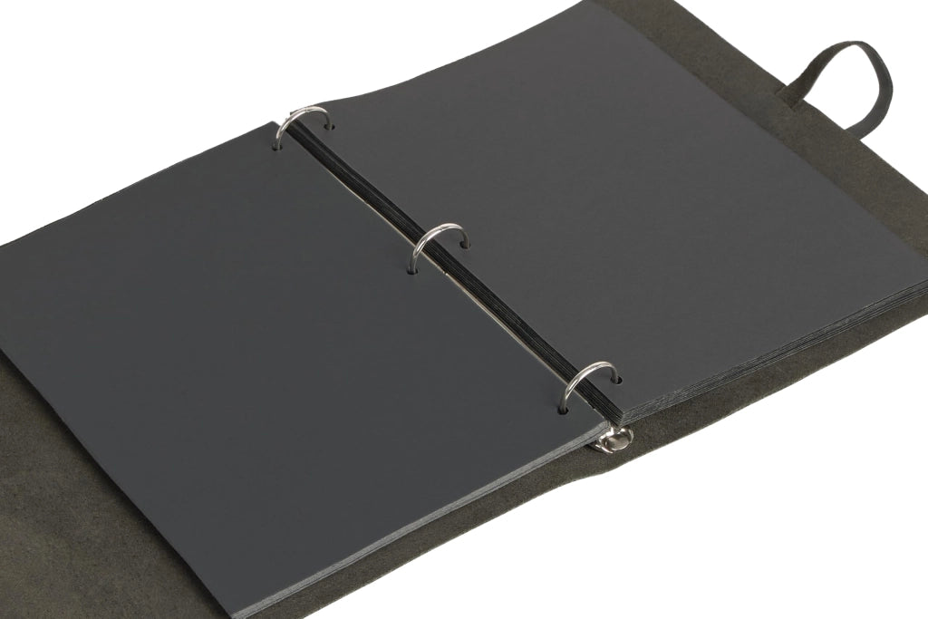 Album fotografico in pelle (nero) – 60 pagine, autoadesivo