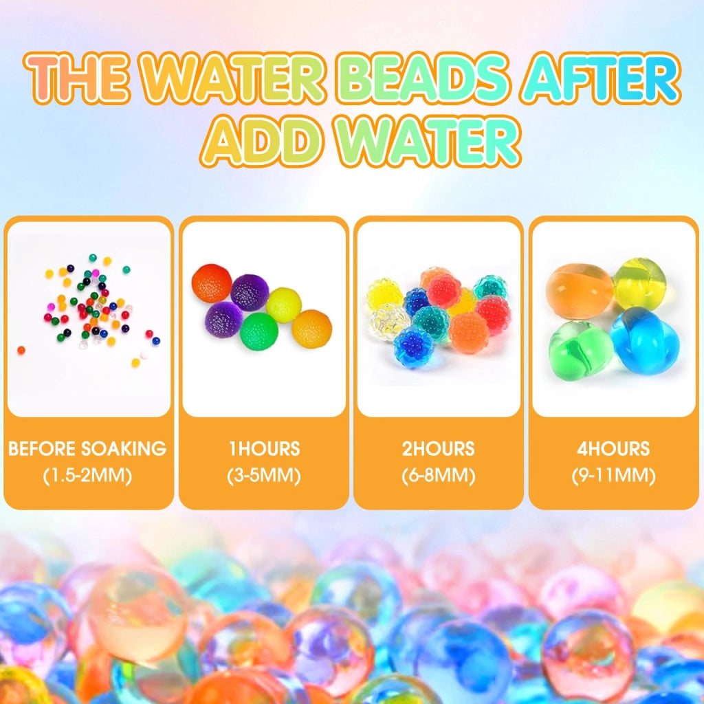 Sfere d'acqua, 50.000 pezzi, di vari colori, per piante e decorazioni