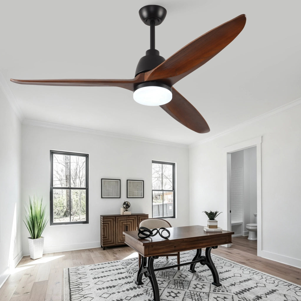 Ventilatore da soffitto 52 pollici con luce dimmerabile e telecomando