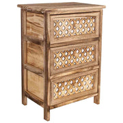 Cassettiera in legno marrone 40x29x58h cm
