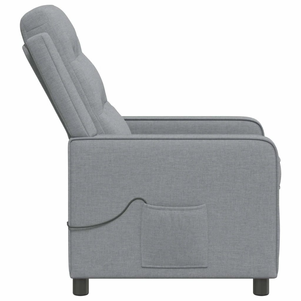 Poltrona massaggiante reclinabile Grigio Chiaro 42051346