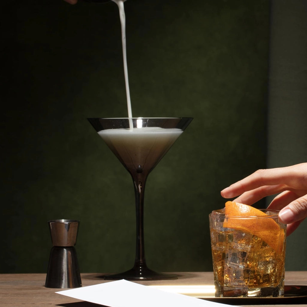 2 bicchieri misuratori per cocktail, da 2 cl e 4 cl, in acciaio inossidabile