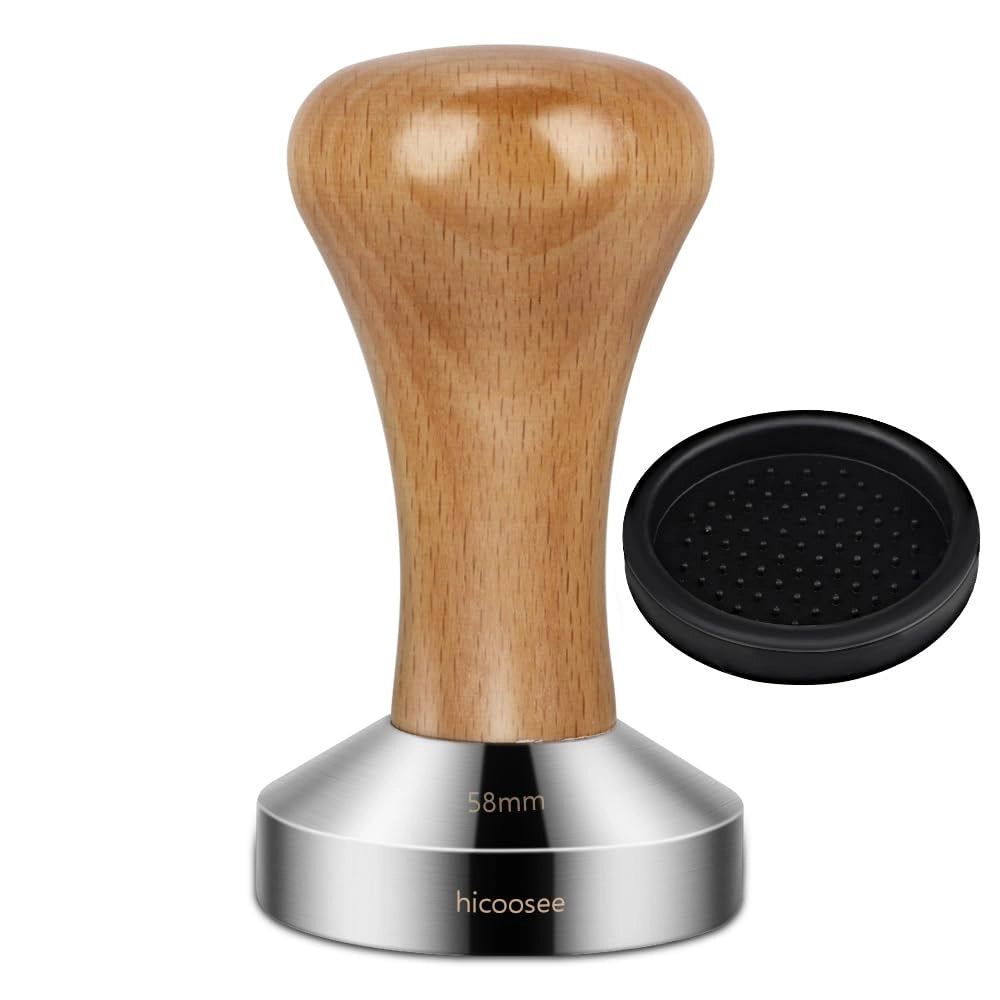 Pressa per espresso da 58 mm, in acciaio inossidabile, per baristi