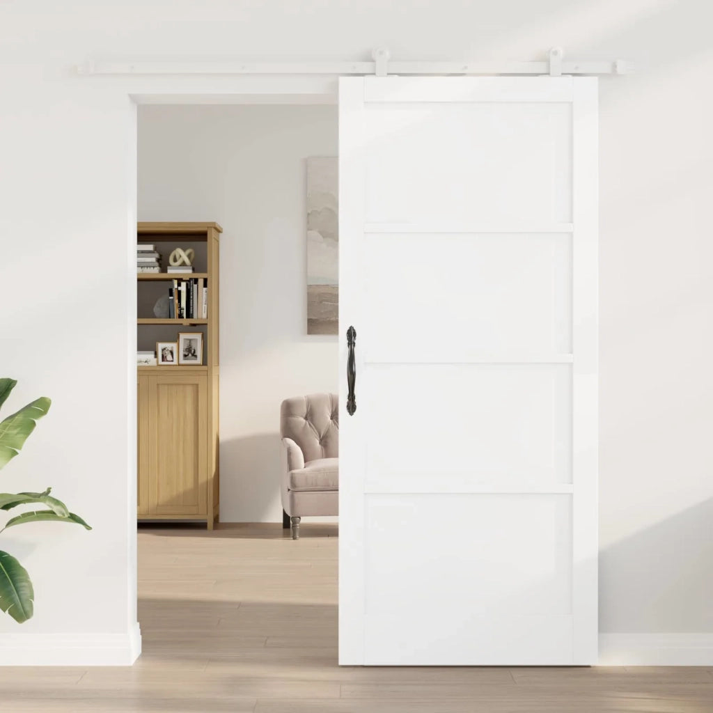 Porta scorrevole 93 x 211 cm Legno ingegnerizzato Bianco 3450065