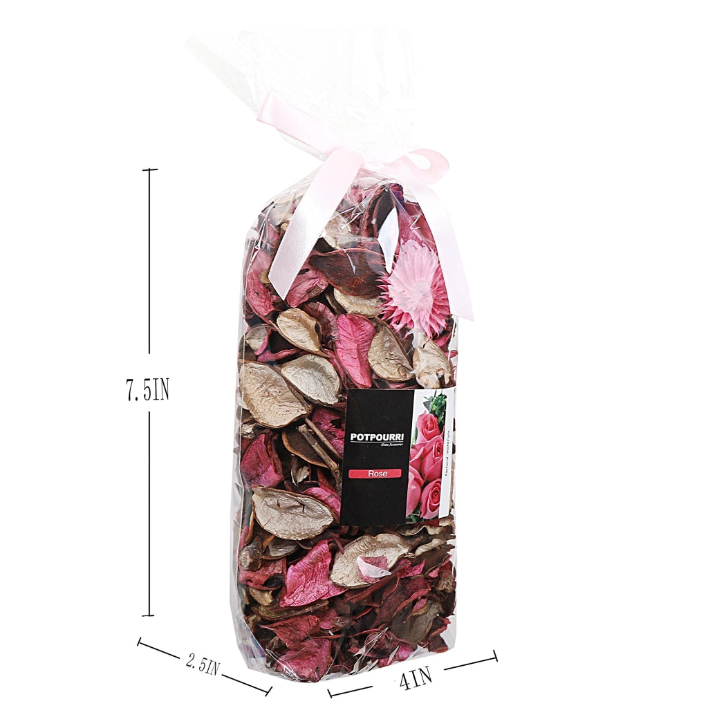Sacchetto di fiori profumati, profumo di rosa, fiori secchi, colore rosa, 240 g