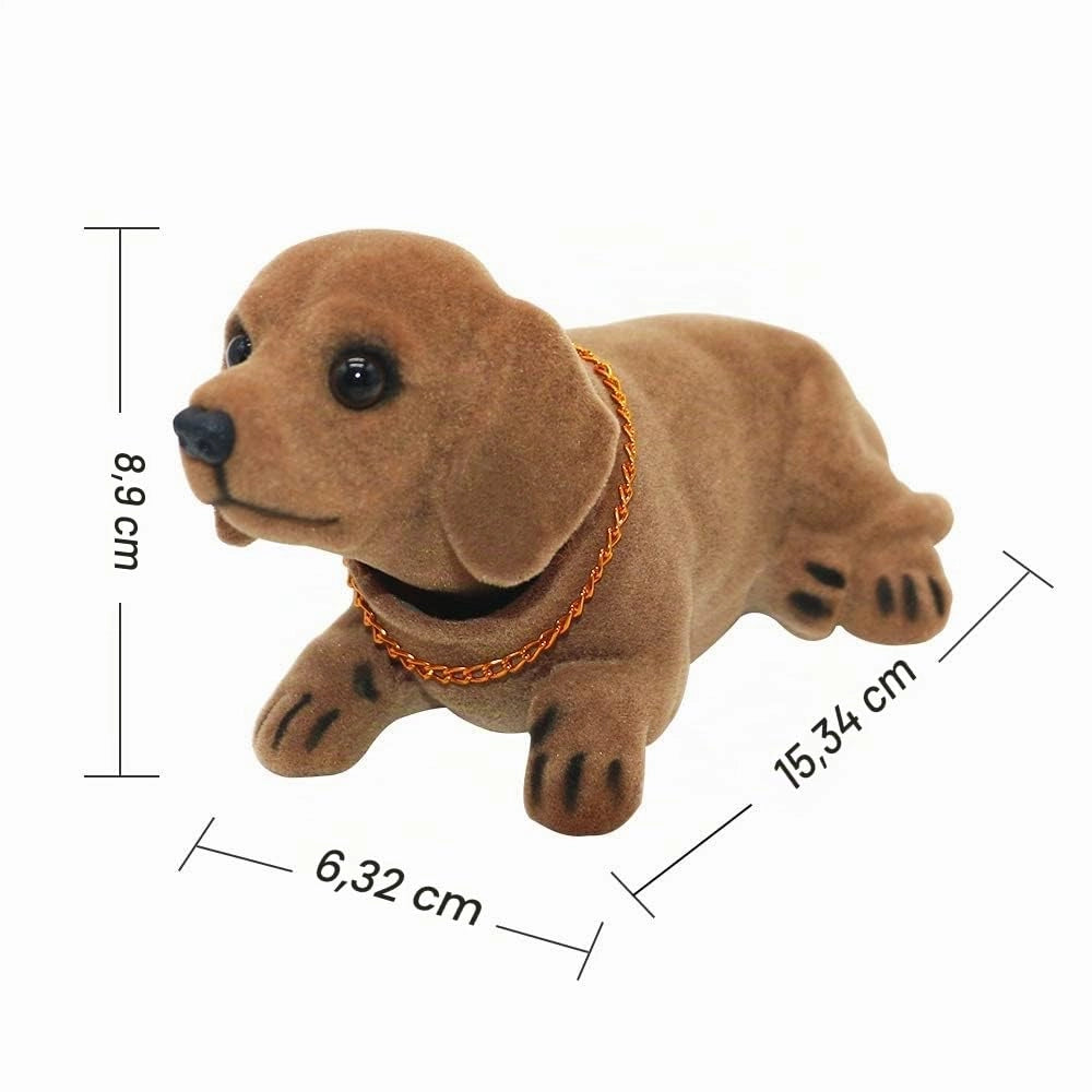 Cane che scodinzola, decorazione per auto, statuetta di animale, 15,34 cm
