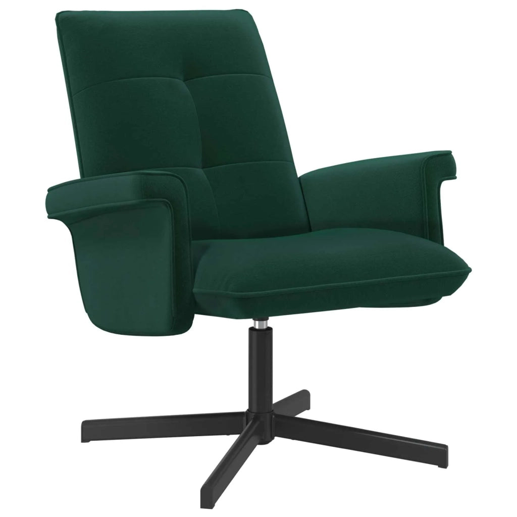 Sedia girevole Verde Scuro Velluto 42045587
