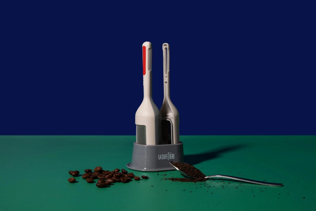 Macchina 2-in-1 per preparare tè e caffè, con supporto, lavabile in lavastoviglie