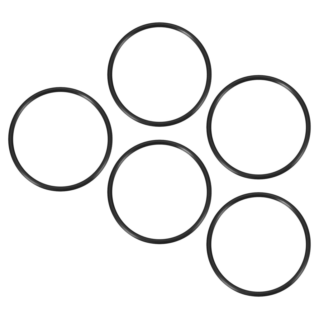 5 guarnizioni rotonde per rubinetto, 95x85x5 mm, colore nero
