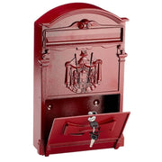 Cassetta postale da esterno decorata Regia bronzo 40x24x8 cm