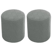 2 coprisacco imbottito rotondi, elasticizzati, diametro 25-33 cm, color grigio scuro