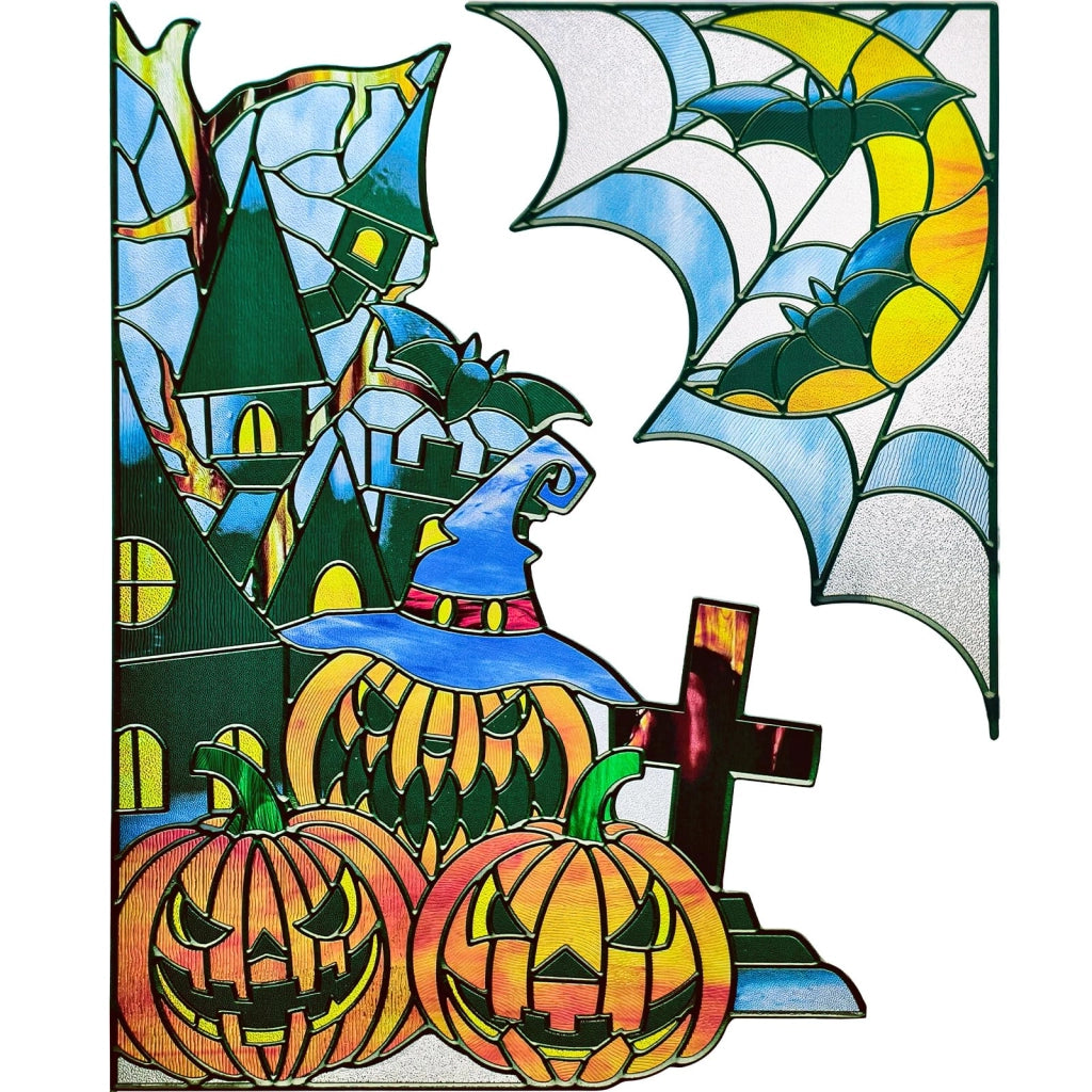 Carta da parati a tema gotico per Halloween, telo divisorio, 45 x 80 cm