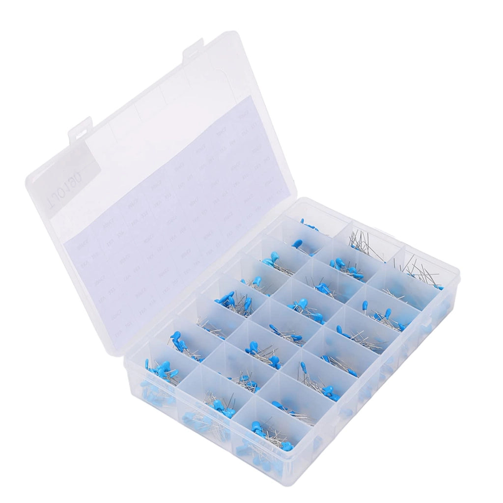 Assortimento di condensatori ceramici, 700 pezzi, 24 valori, 1 kV
