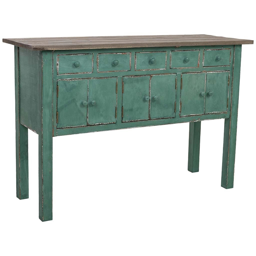Credenza in legno verde 120x43x80h cm