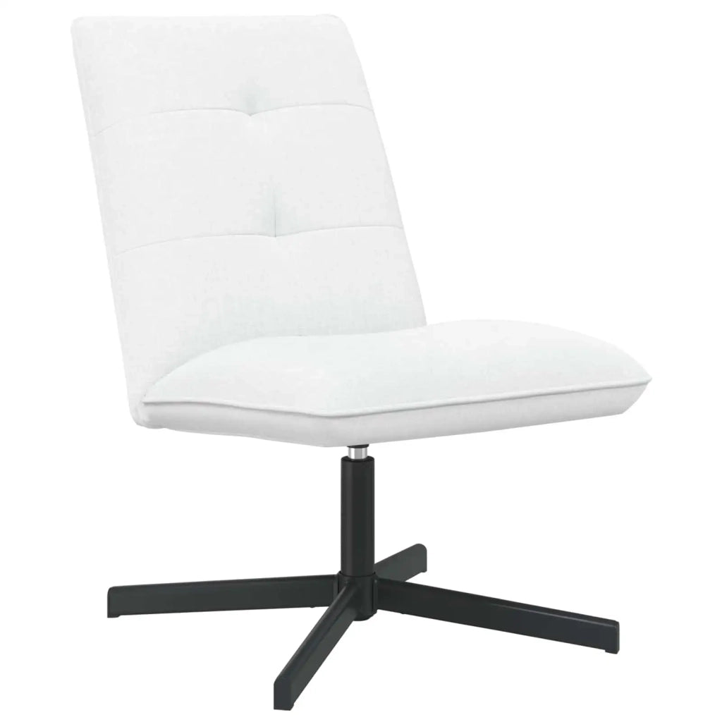 Sedia girevole Bianco Tessuto 42045545