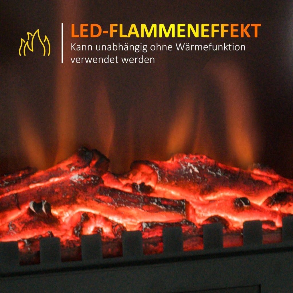 Camino elettrico da terra 2000 W con effetto fiamma LED