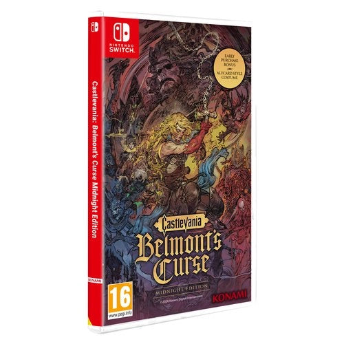 Videogioco konami swsw2639 switch castlevania belmont s curse midnight