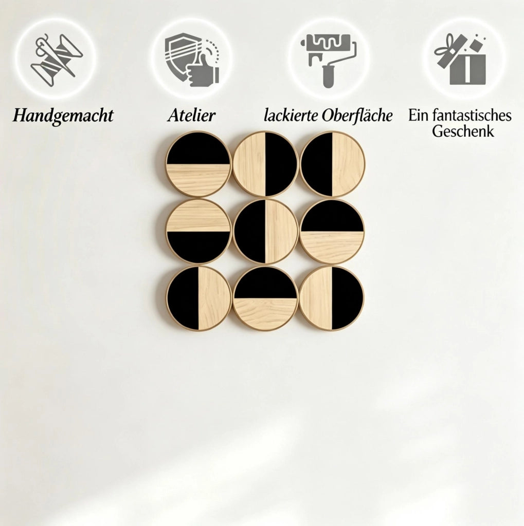 Decorazione da parete tridimensionale con specchio, 60 x 60 cm