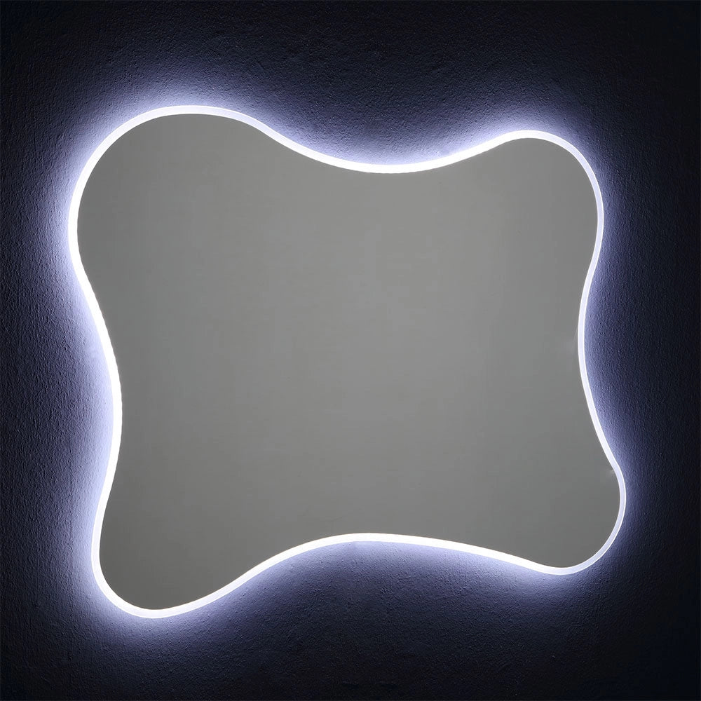 Specchio 100x75 con cornice a led