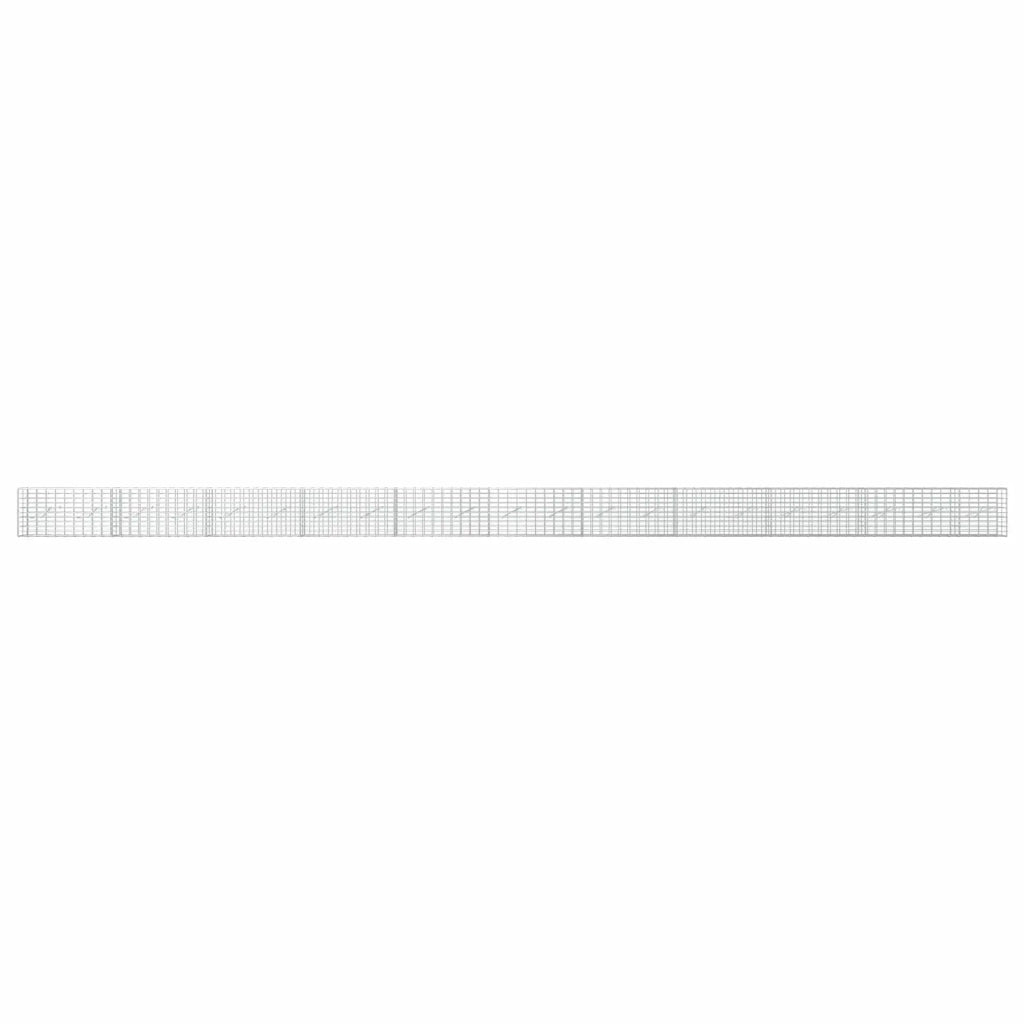Gabione con Filo da 5 mm e Rete da 5x10 cm 1050x10x50 cm 3464439