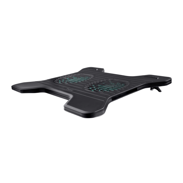 TRUST SUPPORTO/RIALZO NOTEBOOK CON 2 VENTOLE DI RAFFREDDAMENTO - XSTREAM BREEZE - NERO