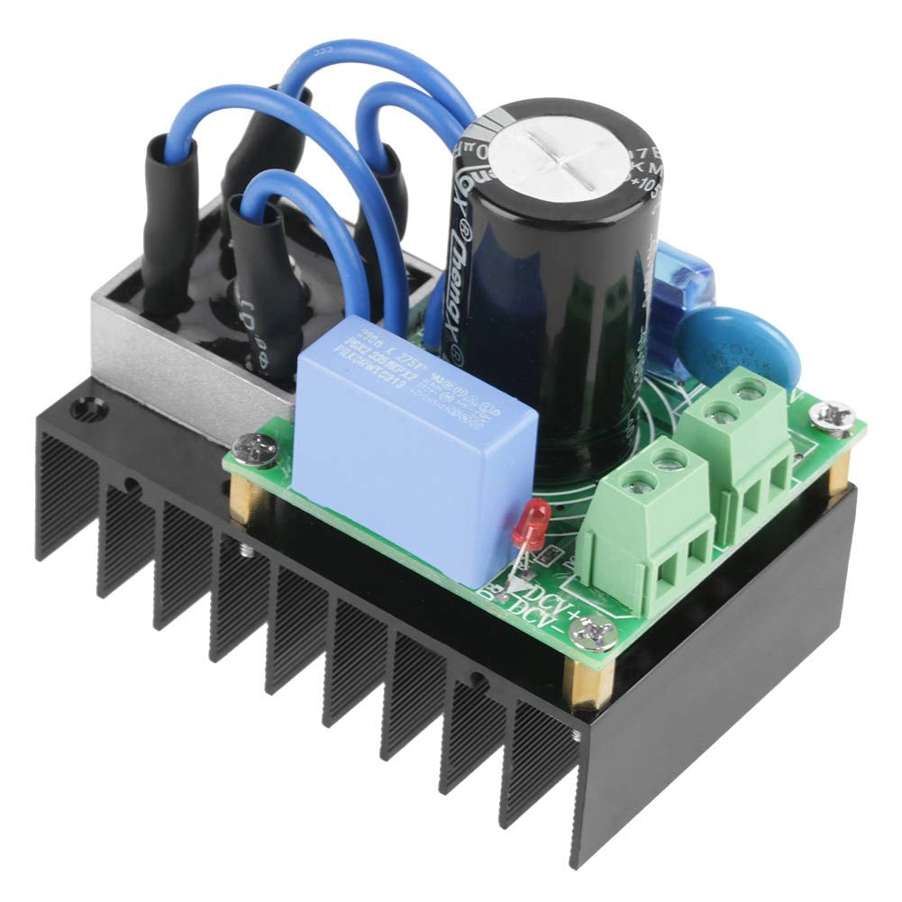 Modulo raddrizzatore 5-34 VAC / 7-50 VDC, 10 A, con protezione multipla