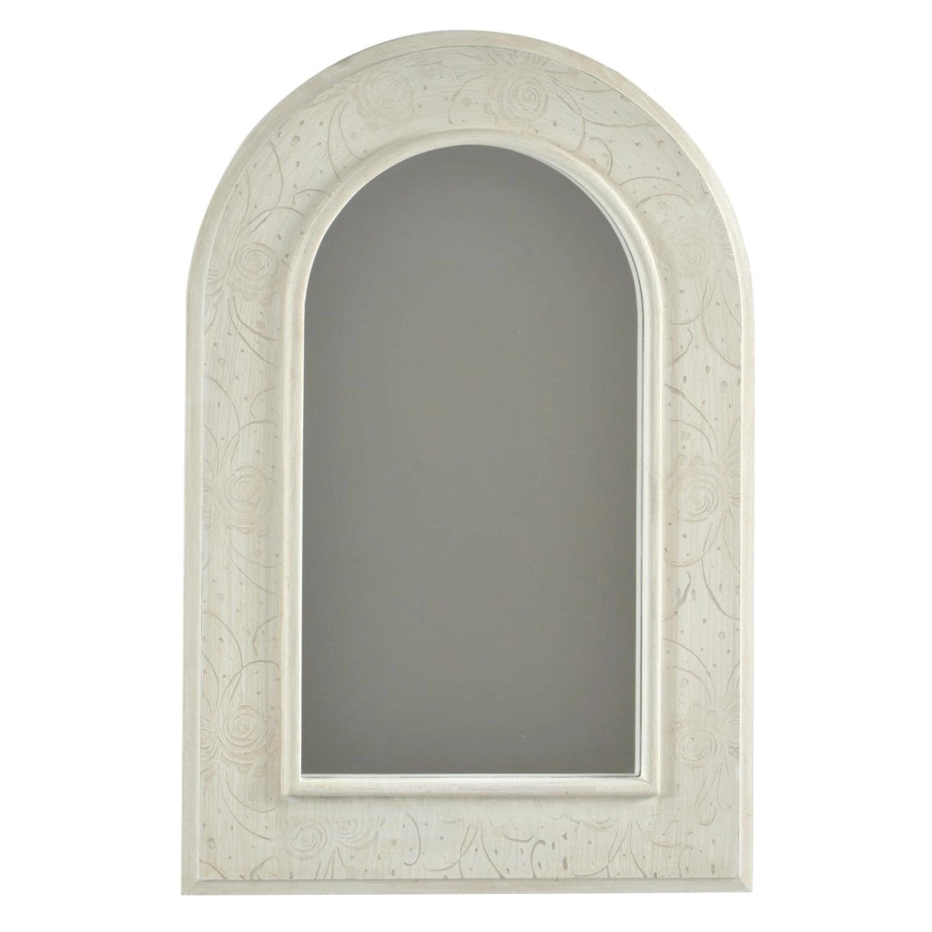 Specchio legno norimberga crema cm 40x2h60