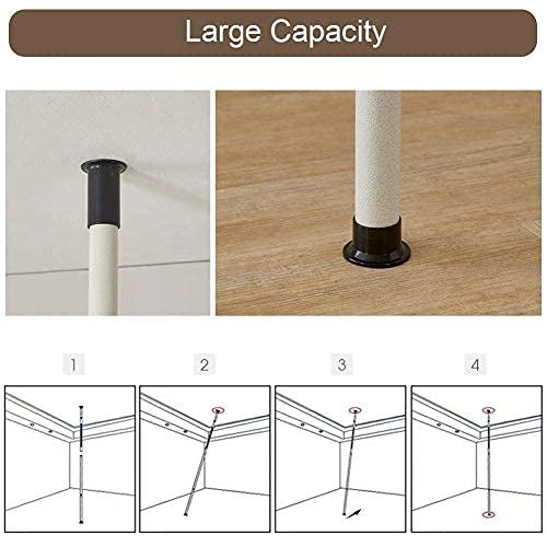 Appendiabiti indipendente, da assemblare, altezza da 281 a 329 cm, larghezza da 80 a 139 cm