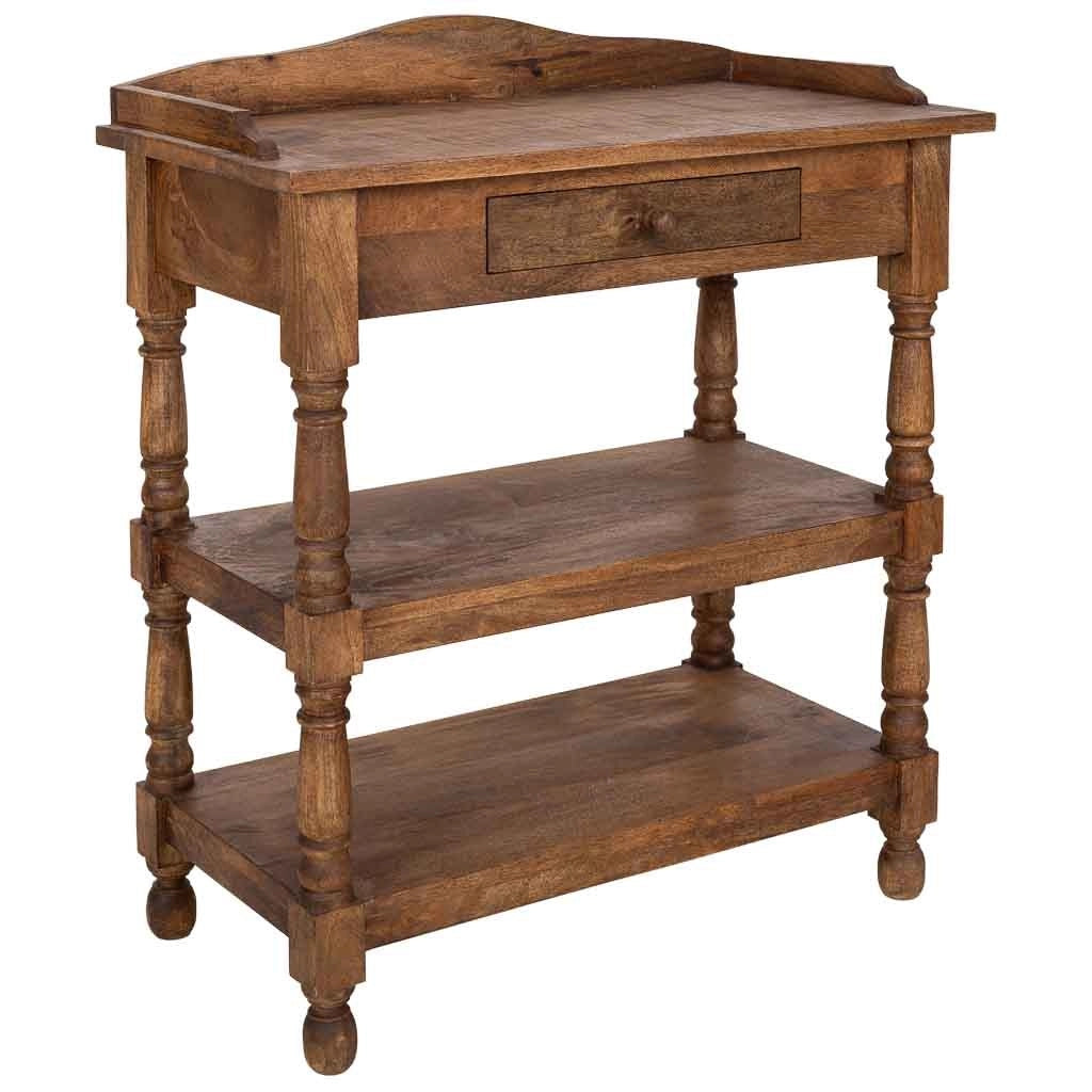 Mobile ingresso in legno artigianale 80 x 40 x 90h cm