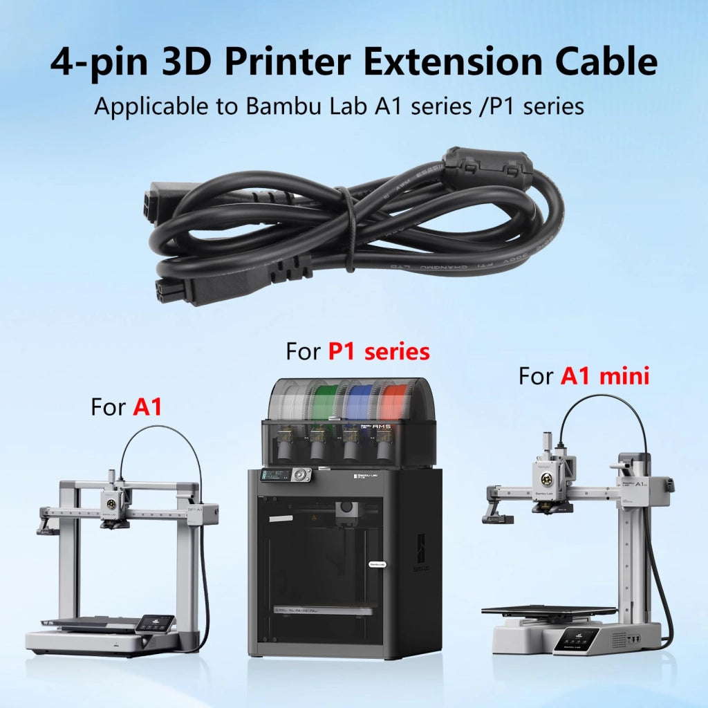 Cavo di prolunga da 2 metri, a 4 poli, per stampanti 3D AMS Lite e A1/A1 Mini