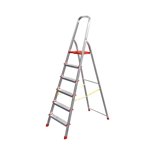 Scala domestica in alluminio a 7 gradini - H. 1,54 m