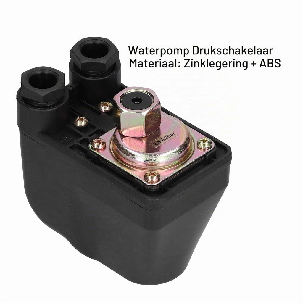 Interruttore a pressione per pompa dell'acqua, 220V, autoadescante, colore nero
