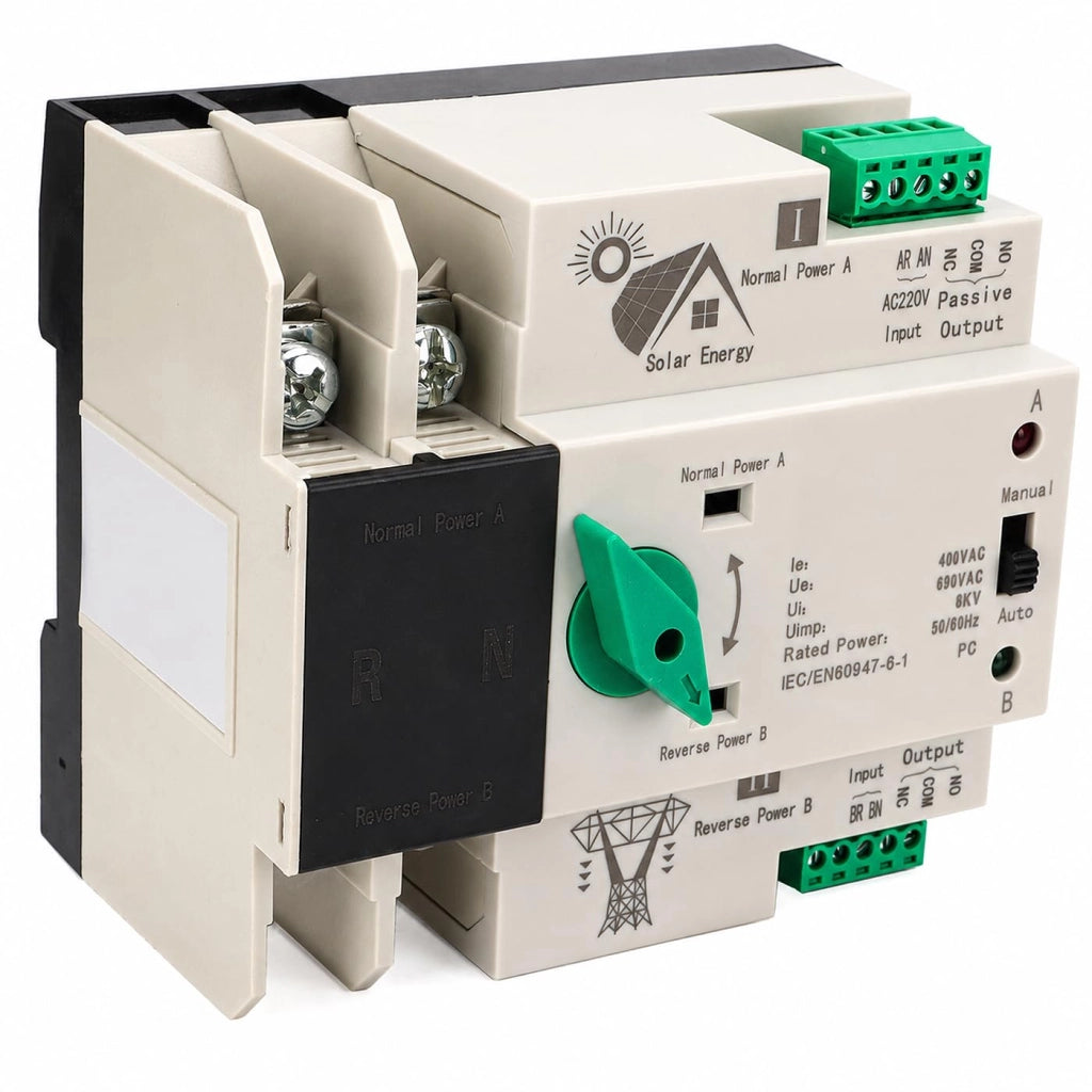 2P AC-220V ATS, commutatore automatico per alimentazione di riserva (100 A)