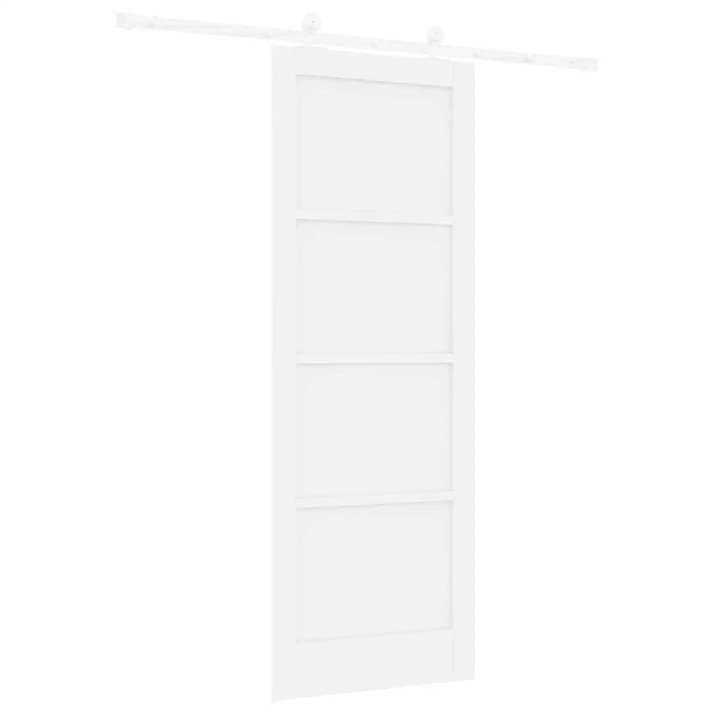 Porta scorrevole 78 x 211 cm Legno ingegnerizzato Bianco 3450037