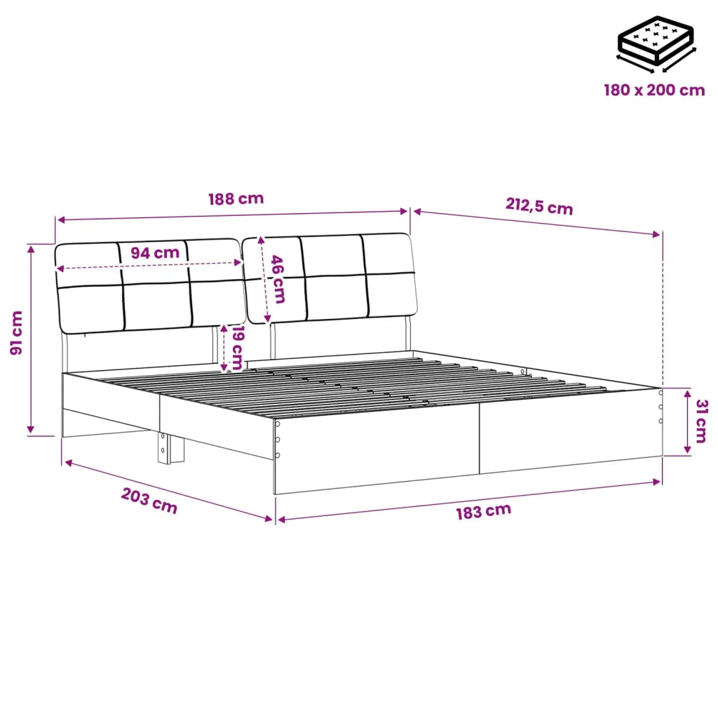 Letto matrimoniale con testiera 3440562