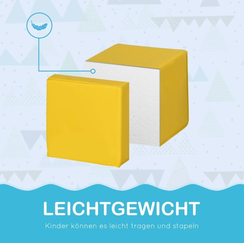 BLOCCHI da costruzione morbidi Set da 12 pezzi 20x20x20 cm Blu