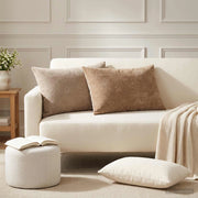 Federa 6 pz HEERLEN Crema 50 x 75 cm Tessuto Chenille 911690