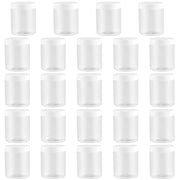 24 contenitori di plastica rotondi da 250 ml con coperchio, trasparenti