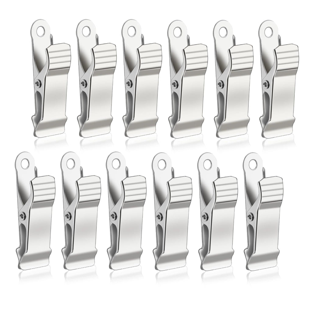 12 graffette metalliche mini, 40 mm, colore argento