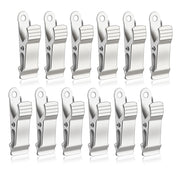 12 graffette metalliche mini, 40 mm, colore argento