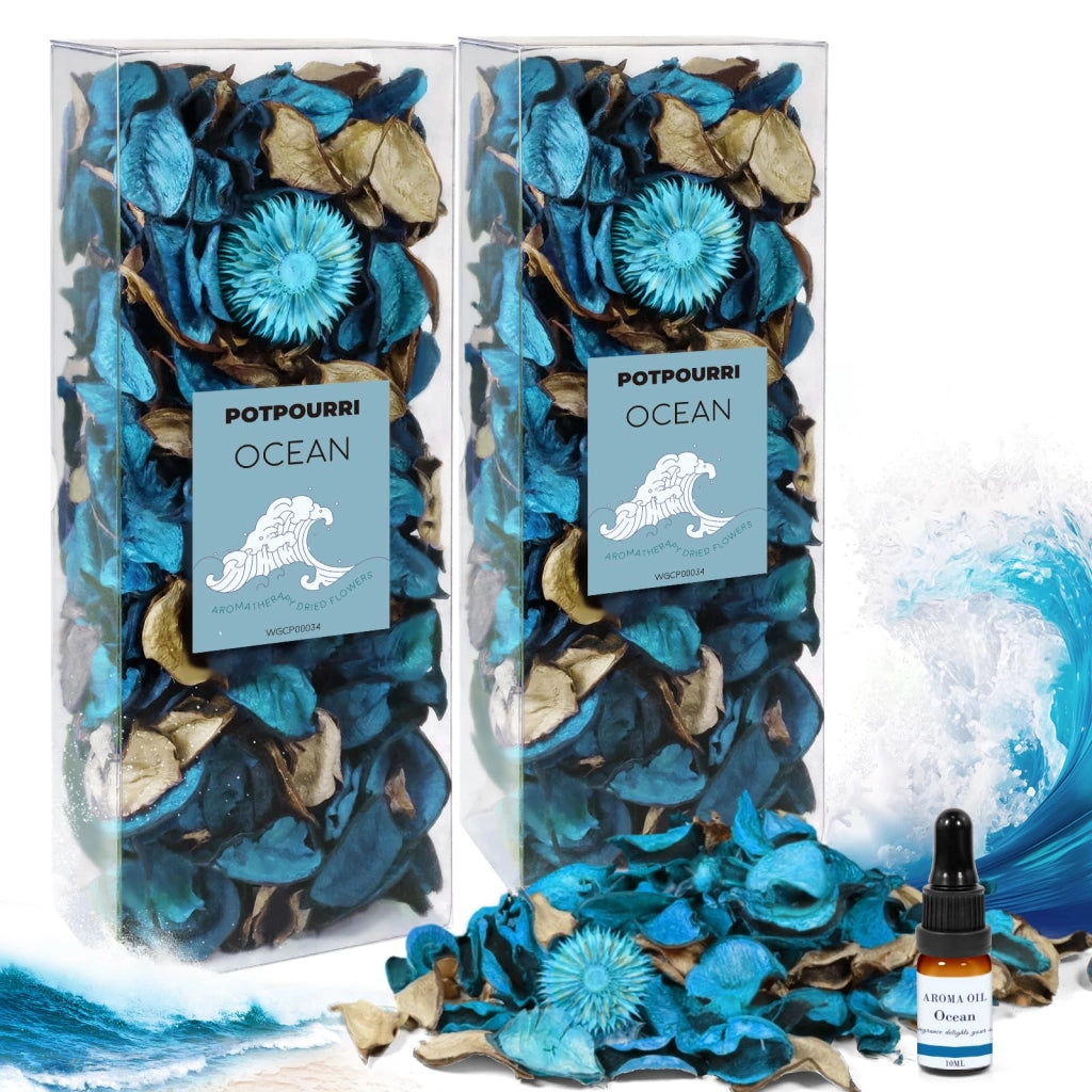Miscela profumata al profumo del mare con olio essenziale, 240 g, confezione da 2 pezzi