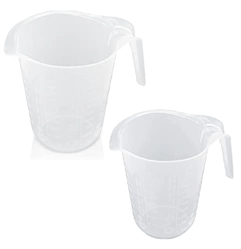 Misurino in plastica da 1 litro, trasparente, con graduazione