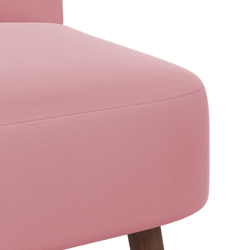 Poltrona Slipper Rosa Velluto 42050516